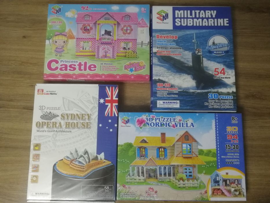 Пазлы Объёмные. 3 D