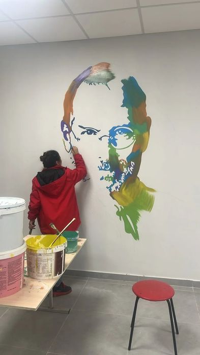 Роспись стен, рисунок на стене