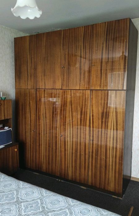 Комплект за спалня - спалня, ракла, гардероб, шкафове