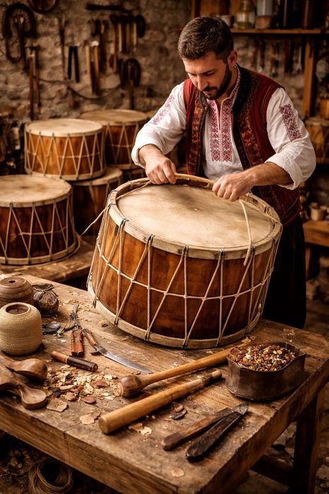 Изработка и ремонт на тъпани в  размери   от 12 до 22 инча.