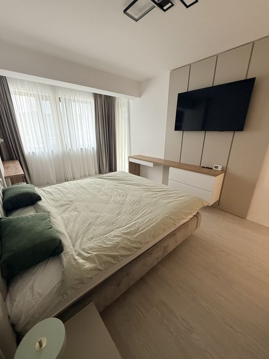 Studio modern, prima închiriere, amenajat premium + balcon spațios