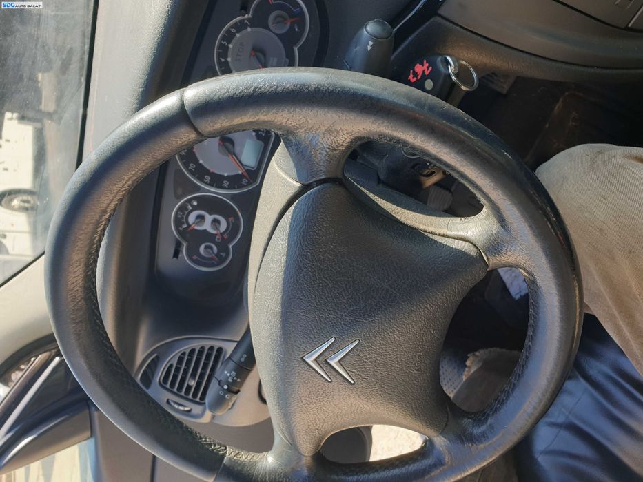Volan Piele 4 Spite FARA Airbag Citroen C5 2004 - 2008 (cu uzura) [Q1345]