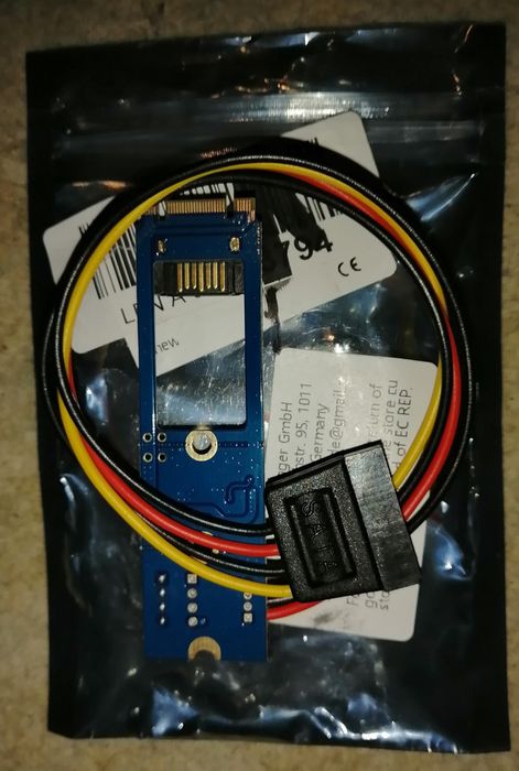 Адаптер M.2 NGFF към SATA III SSD 7 Pin