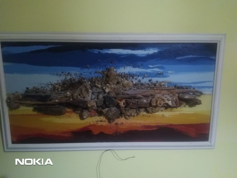 Картина от естествени морски дарове