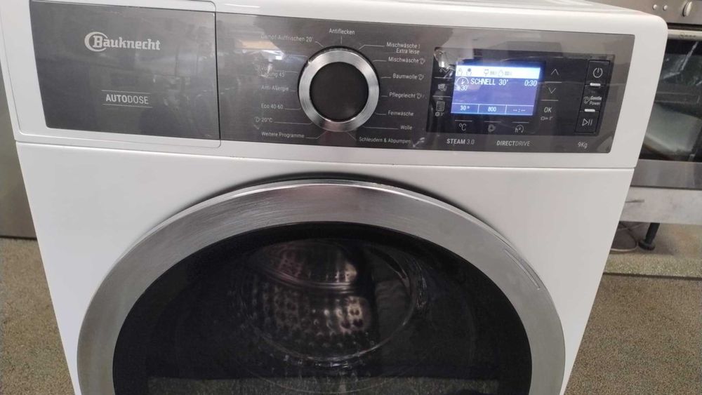 A+++ Пералня машина Bauknecht 9 кг 1400 об/мин AutoDose Steam Refresh