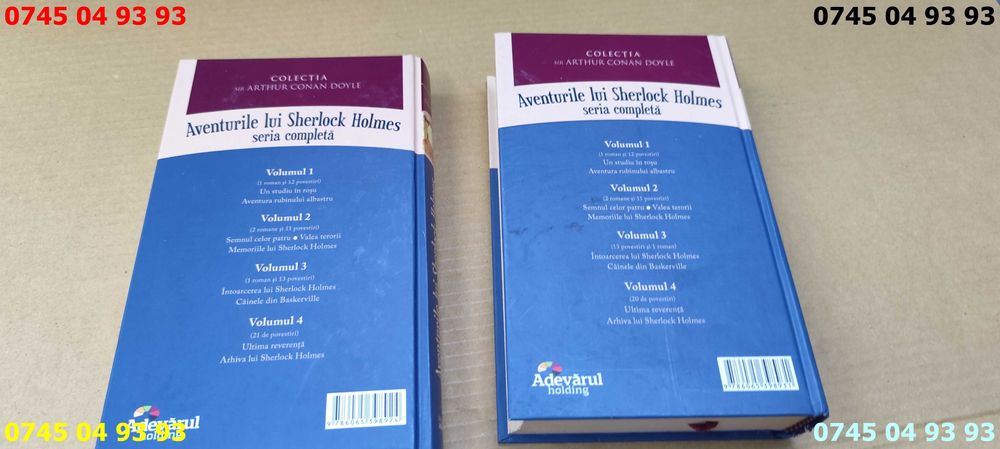 carte carti aventurile lui sherlock Holmes 4 vol pret pe toate