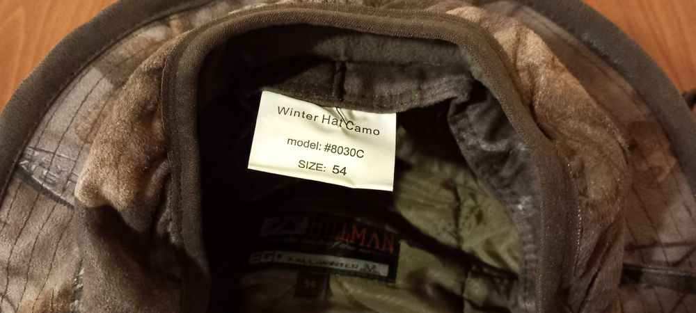 Зимна шапка Hillman за лов и риболов