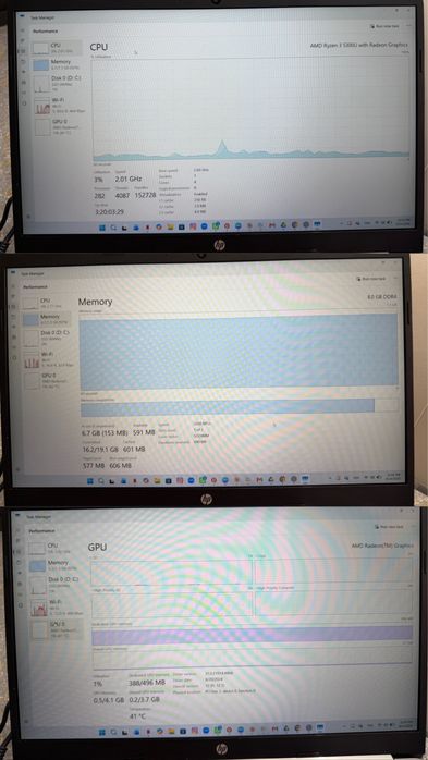 Laptop HP 15s – Ryzen 3 / 8GB RAM / 256GB SSD