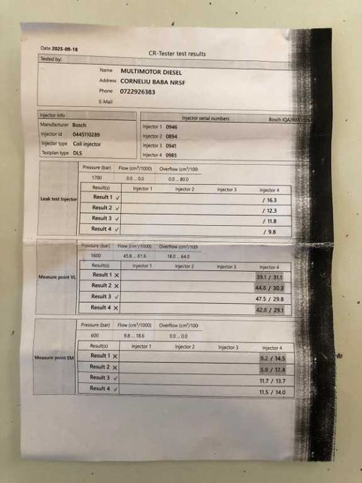Injectoare VERIFICATE BMW seria 1,3,5 cod 0445110289