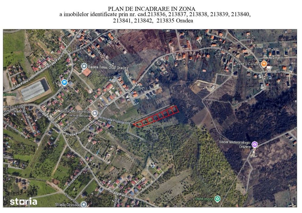 Teren 758mp Oradea / Strada Prunilor