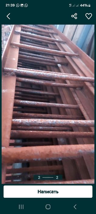 Лестница металлическая для колодцев