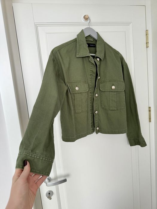 Jacheta verde denim - M