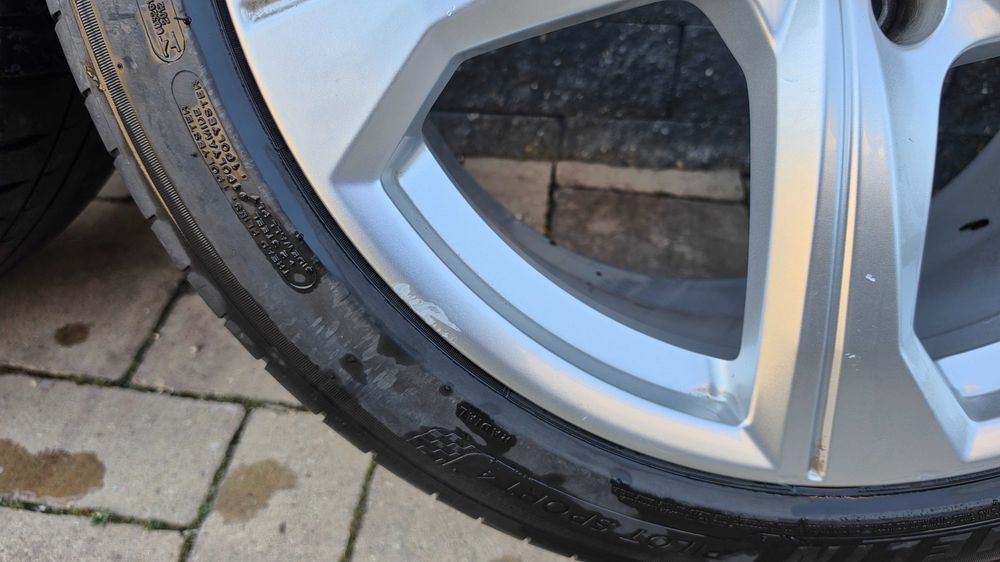 Set 4 jante originale Audi A6 C8 R19 + anvelope Michelin Pilot Sport 4