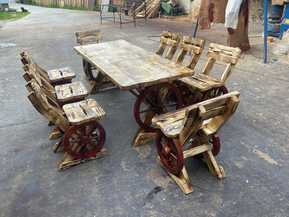 Masa rustica din lemn masiv