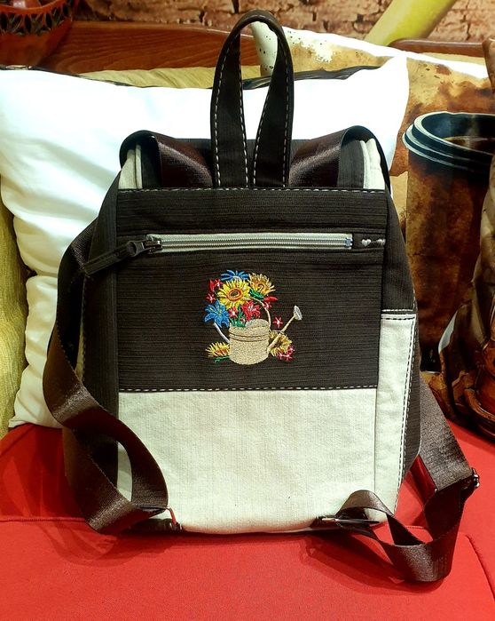 Дамска раница от плат