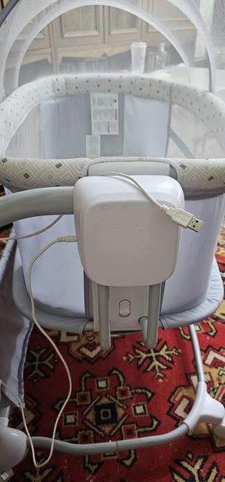 Детская люлька кроватка 3 в 1 + шезлонг в подарок