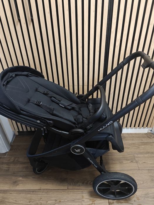 Carucior copii 3 in 1 Muuvo Quick 4.0 Classic Black cu Cybex Cloud G Plus i-size recline testata ADAC + Cadou