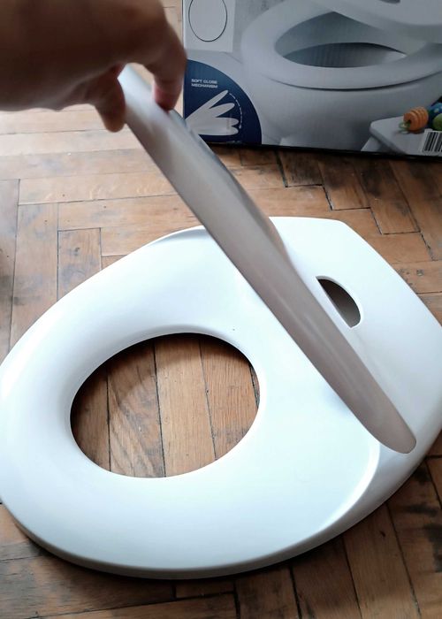 Седалка за дете и нормална седалка За тоалетна под общ капак , WC