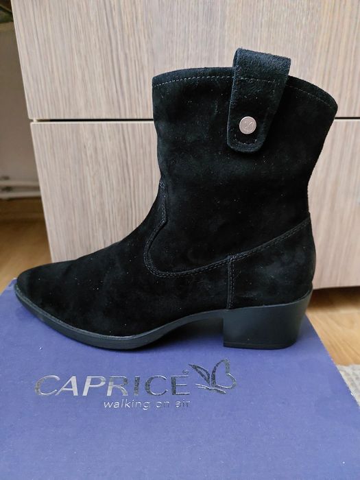 Cizme piele întoarsă negru, noi ,39