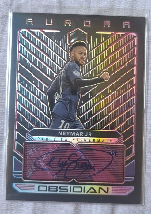 Neymar Jr. Panini Obsidian Aurora Auto /22 – 09/22 – PSG
