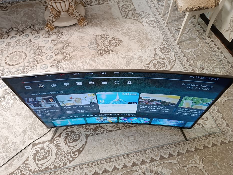 Телевизор YASIN 55" Смарт 4k UHD.
