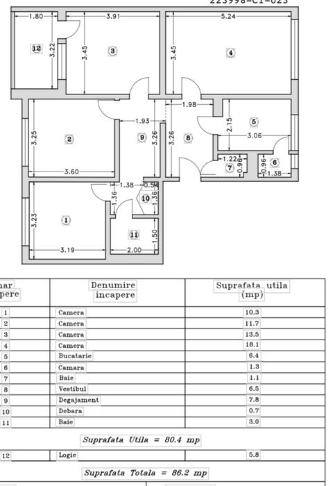 Apartament 4 camere