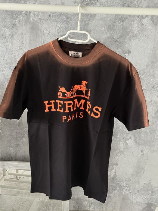 Tricou Hermes LV OFF White palm angels