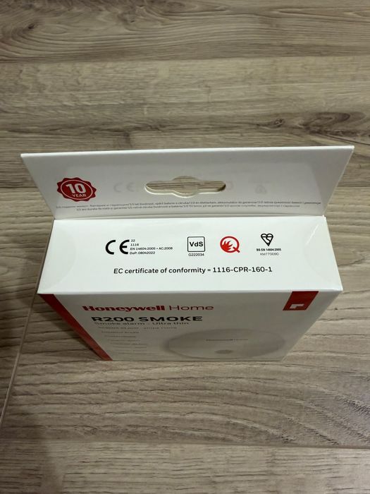 Detector de fum Honeywell Home R200S-2, alarma 85 db, alimentare baterii