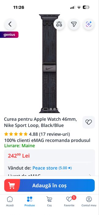 Curea originala Apple watch