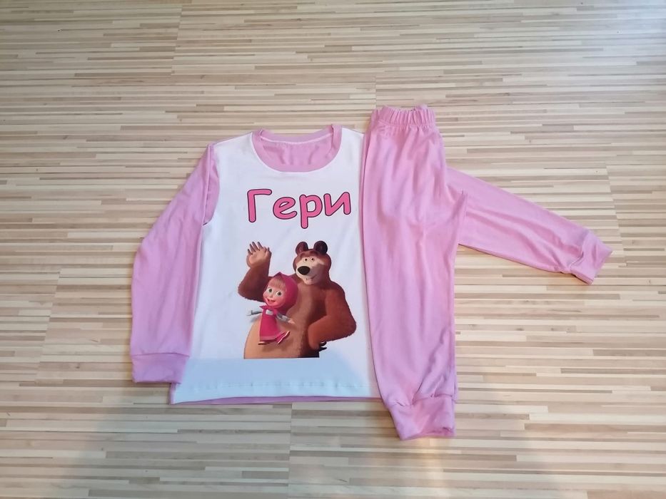 Детска пижама с картинка и име по ваш избор