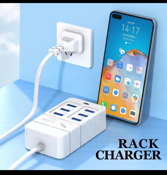 Comutator on/off cu telecomandă/Alim.priza 6 USB