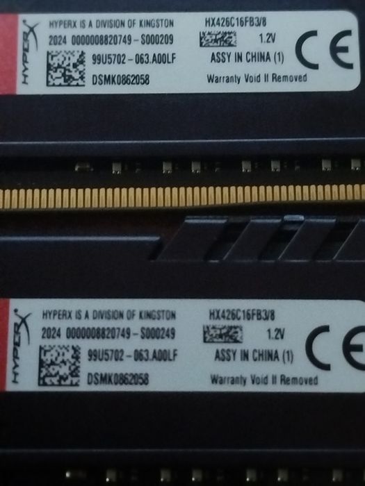 HyperX, DDR4, 16GB, 2x8GB