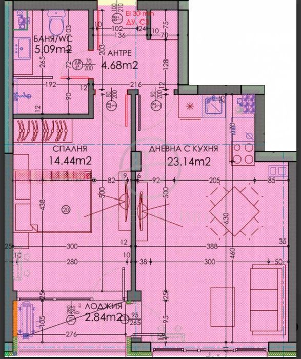 Продава се Двустаен апартамент в Пловдив, Тракия - 72 кв.м за 1289 €/кв.м - Снимка #6