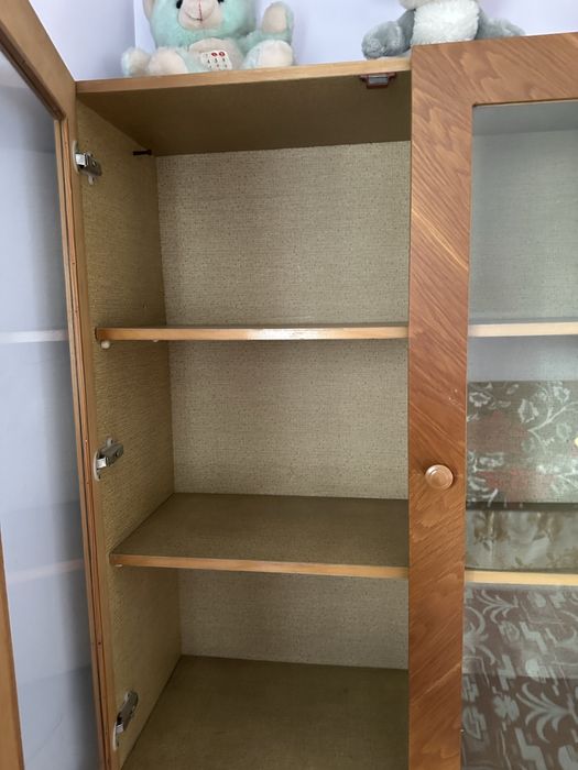 Dulap vechi din lemn si cu sticla