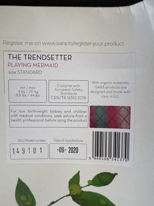 Marsupiu/ Sistem purtare Isara The Trendsetter