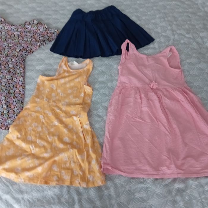 Set lot 4 rochite fata fetita 8 9 ani 134 fusta fustita vara toamna