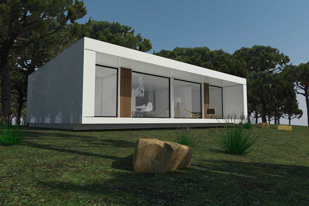 НА ИЗПЛАЩАНЕ - Луксозна къща с 3 спални от морски контейнери, 60 кв. м