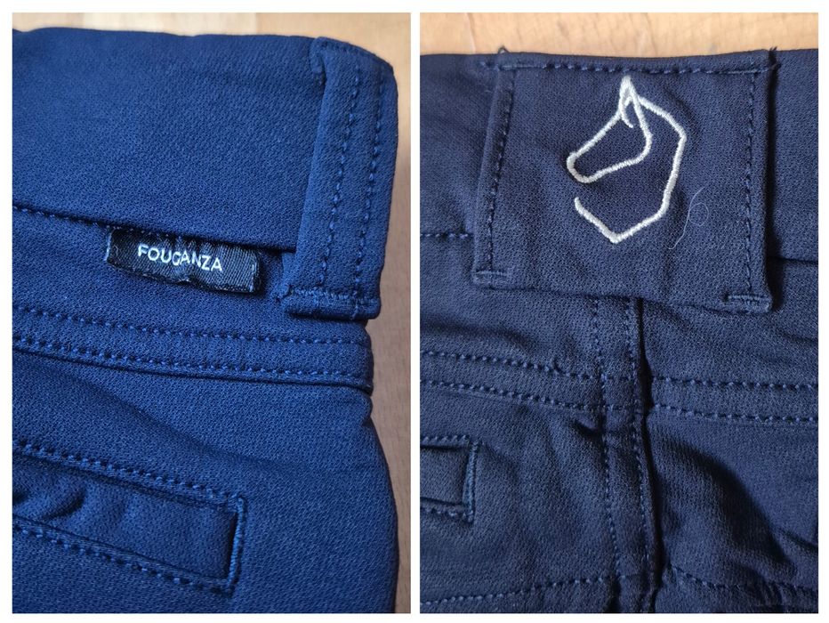 Pantaloni echitație Fouganza, Copii, 8-9 ani