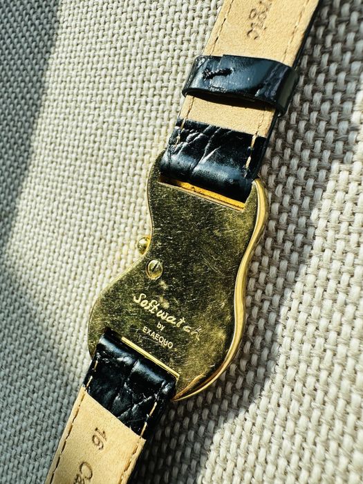 Salvador Dali Exaequo Softwatch Gold Plated Watch ! Anii 90' vintage
