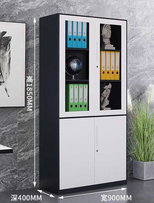 Metall ofis shkafi — hujjatlar uchun mustahkam shkaf, kitob javoni/opt