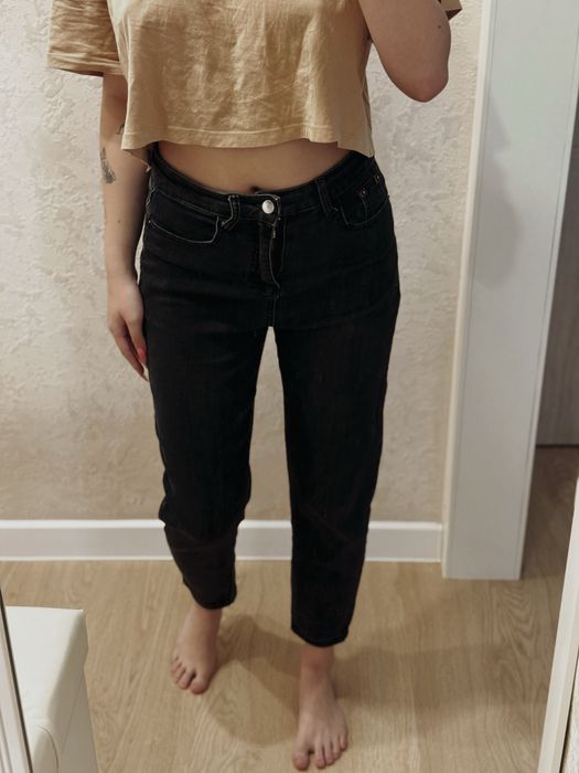 Джинсы черные женские