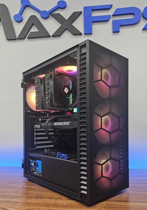 Чисто нов! RTX 5070ti, Ryzen 7 9800X3D, 32 GB RAM Геймърски компютър