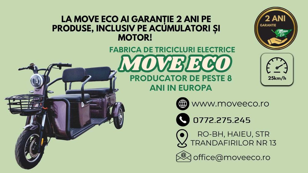 Triciclu electric persoane 2 locuri P1-00 EEC