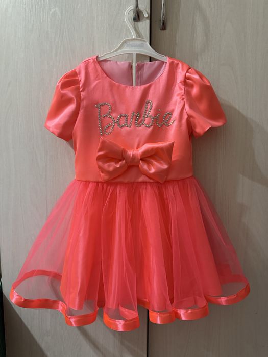 Розовое Платье барби для девочек