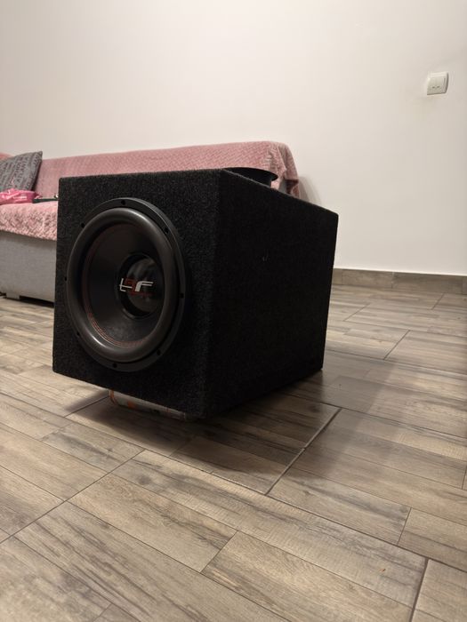 Subwoofer 12 inch 500W RMS + Amplificator Deaf Bounce AAP 2100.1D Atom Plus monobloc 2100w