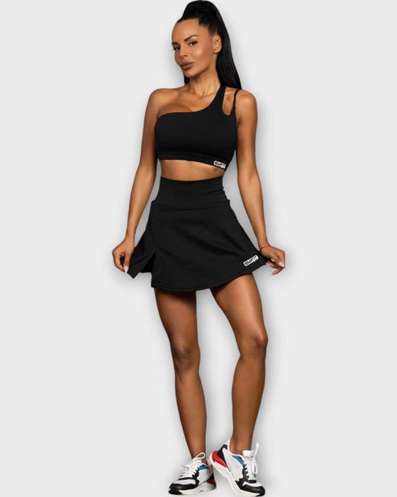 Пола с Къс Панталон - Черен, Син и Бял цвят, размери S, M, L