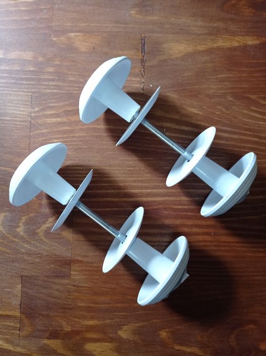 Ручка дверная белая