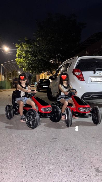 Bolalar Velokarti / Pedal Karting 3-10 Yosh | Temir Korpus | Premium S