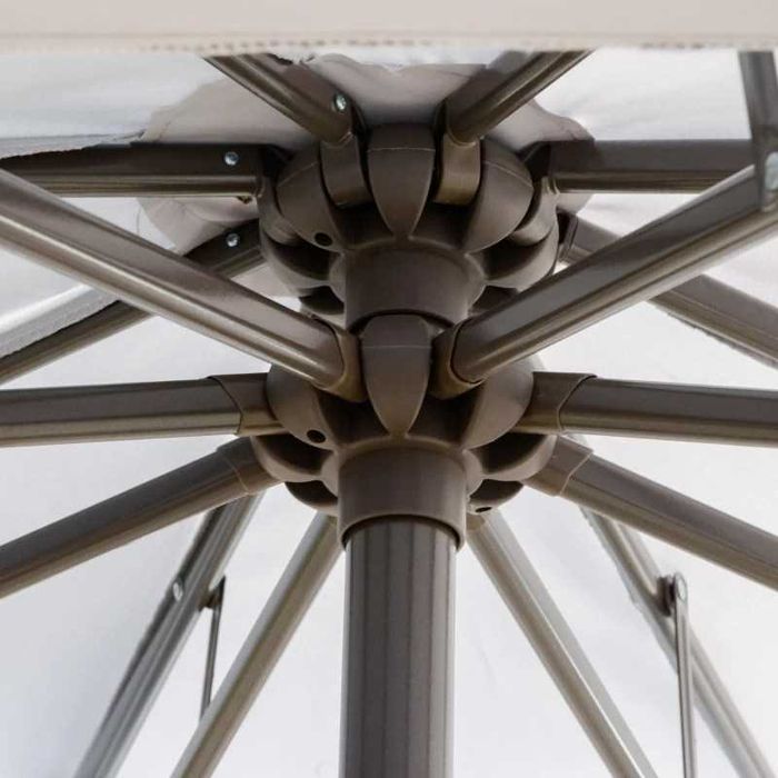 Outsunny чадър конзолен чадър Ø2,67 x 2,45 m колянов чадър