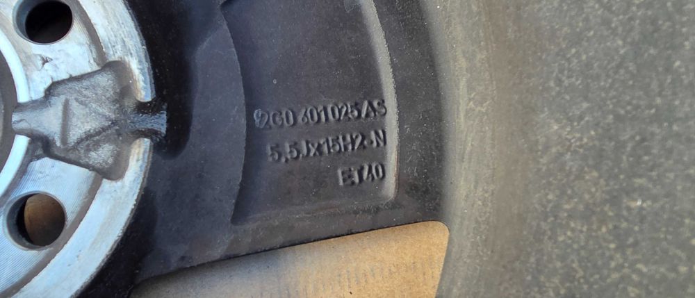 1 buc Janta Aliaj 15 " Vw Polo 2G AW 2G0601025AS 2019 2020 / 2021 2022